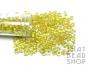 Size 6-0 Seed Beads - Colour Lined Clear with Yellow